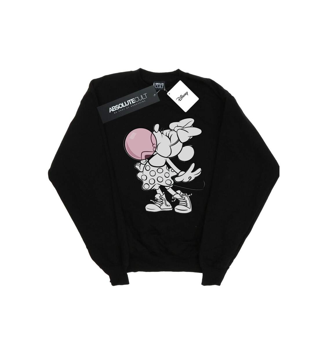 Disney Sweatshirt Minnie Mouse Gum Bubble Femme/Ladies (Noir) - UTBI28203-1