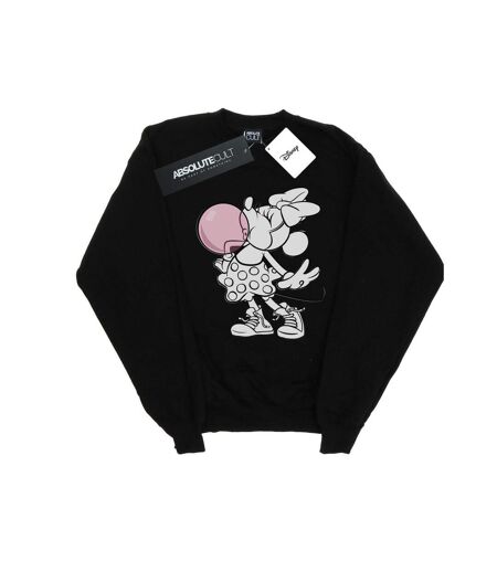 Disney Sweatshirt Minnie Mouse Gum Bubble Femme/Ladies (Noir) - UTBI28203