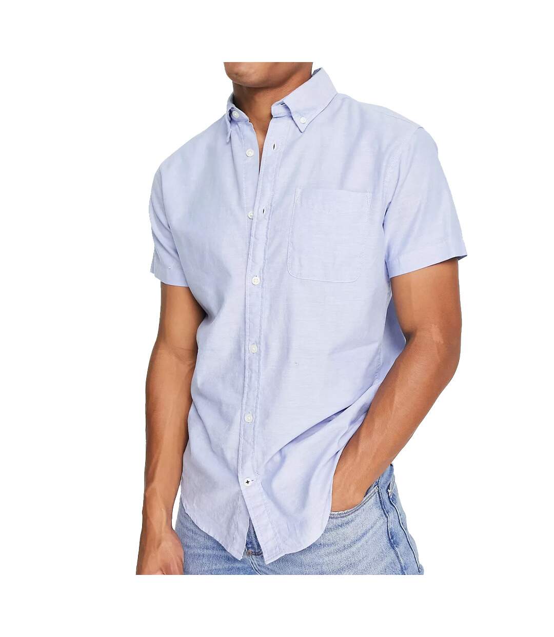 Chemise Bleue Homme Jack & Jones Oxford-1