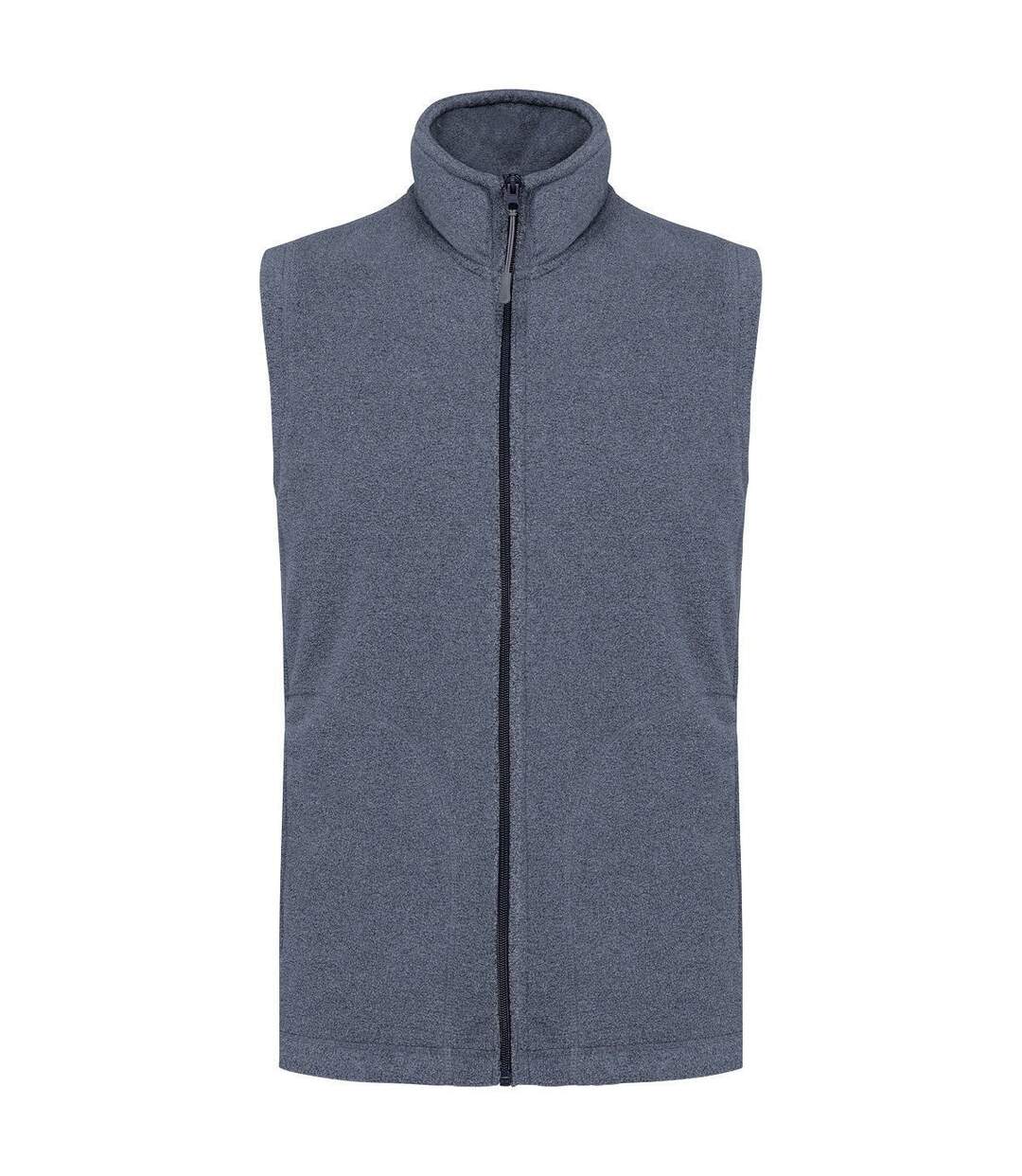 Gilet sans manches micro polaire homme - K913 - bleu marine heather-1