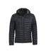 Mens Hudson Padded Jacket Black Clique-1