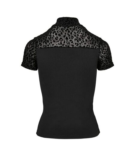 T-shirt Motif/style Imprimé Animal Femme Noir Urban Classics