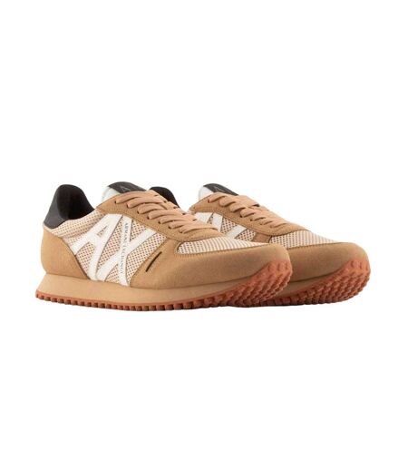 Mens Ax Suede Trainers Tan Armani Exchange