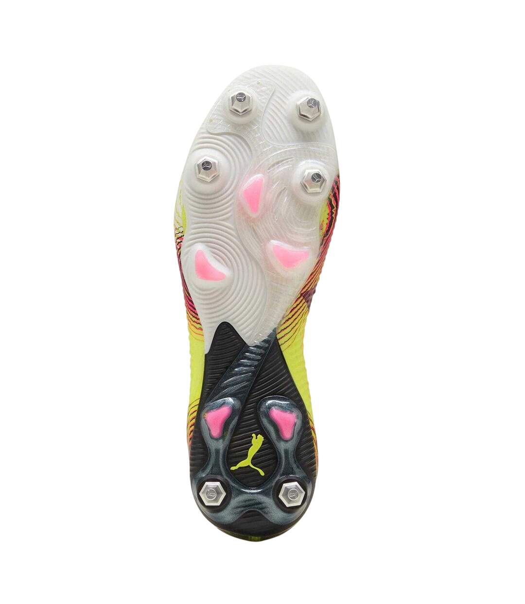 Mens Future 8 Ultimate Knitted Collar Soft Ground Football Boots Yellow Puma-4