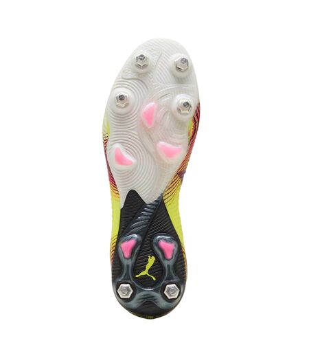 Mens Future 8 Ultimate Knitted Collar Soft Ground Football Boots Yellow Puma