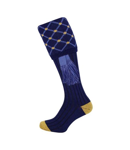 Chaussettes De Tir Diamantées Unisexes Pour Adultes Avec Jarretières Bleu Marine Jack Pyke