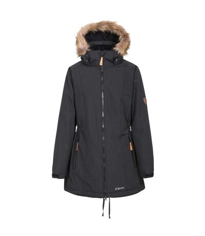 Trespass Womens/Ladies Celebrity Insulated Longer Length Parka Jacket (Black)