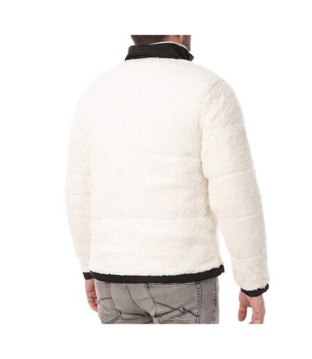 Veste sherpa blanche/noir homme paname brothers vista