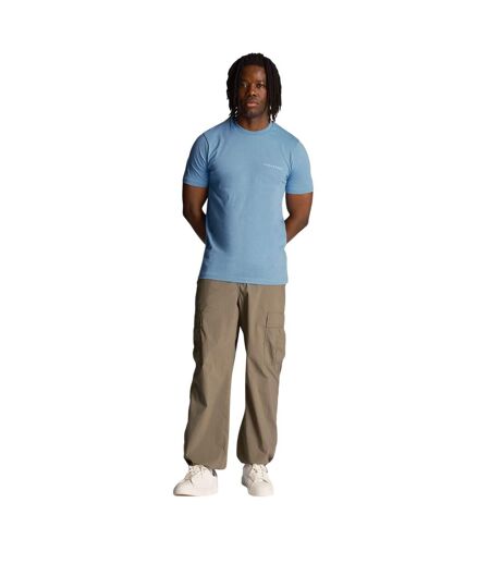 T-shirt Style Logo Brodé Homme Bleu Lyle & Scott