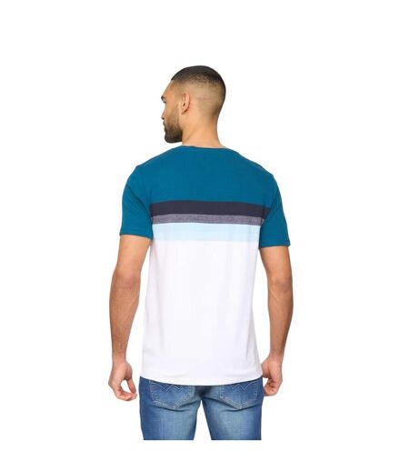 Mens Kemble T-shirt Teal Navy Bewley & Ritch