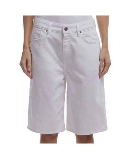 Bermuda en jean blanc femme teddy smith tomboy