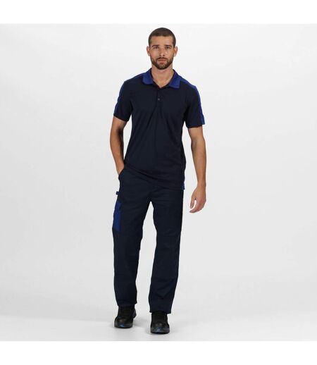 Polo Contrast Homme Bleu Marine Bleu Roi Regatta