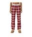 Bas De Pyjama Motif/style À Carreaux Femme Bordeaux Rose Jack Wills-4