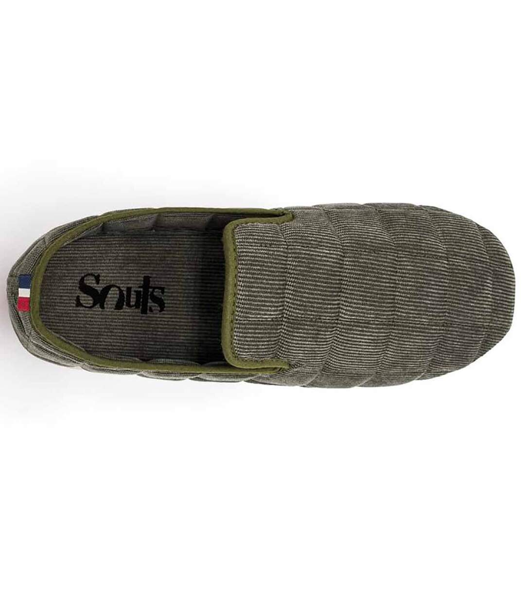 Pantoufles Chaussons In Outdoor SOUTS Confort Premium IGLOO VELOURS KAKI-2
