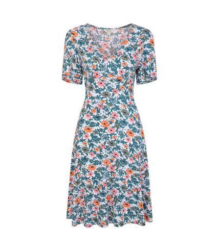 Mountain Warehouse Womens/Ladies Como Floral Dress (Dark Teal) - UTMW2921