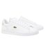 Womens/ladies Carnaby Leather Flat Trainers White Lacoste-1