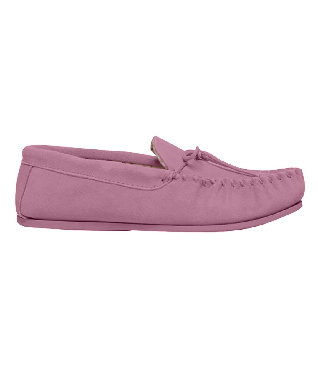 Lily chaussons style mocassins femme rose Mokkers-2