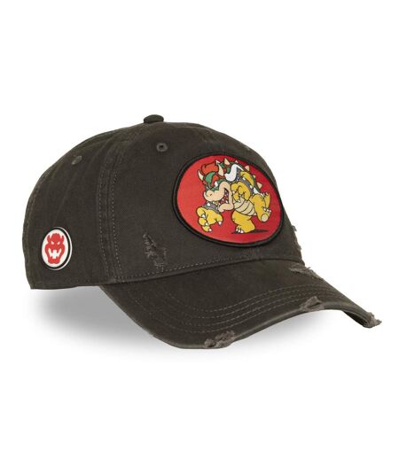 Casquette Basball effet usé avec patch Super Mario Bros Bowser Capslab