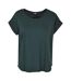 T-shirt Femme Vert Bouteille Build Your Brand-1