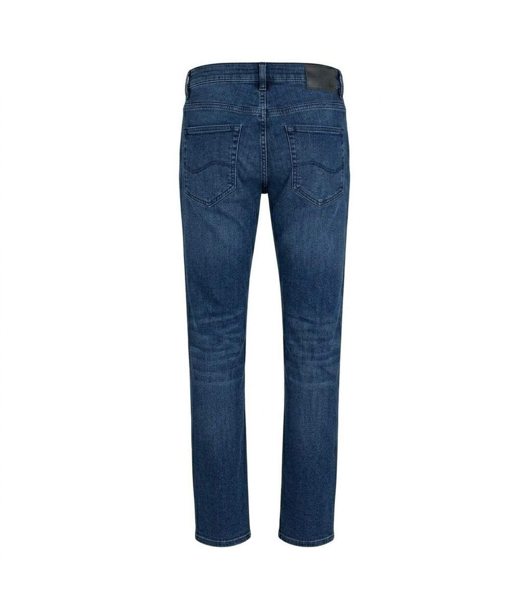 Mens Denim Straight Leg Jeans Medium Blue Boss-2