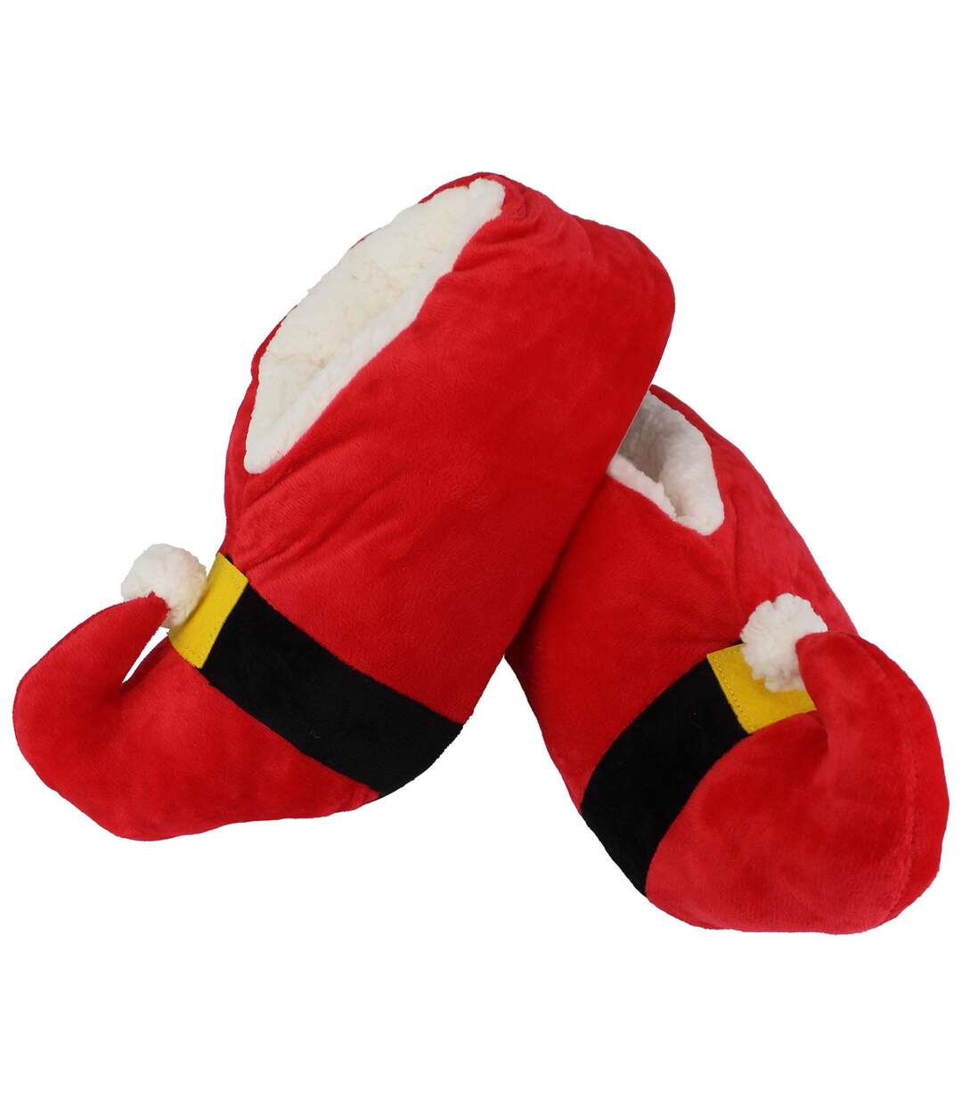 Unisex Christmas Soft Santa Slippers-4