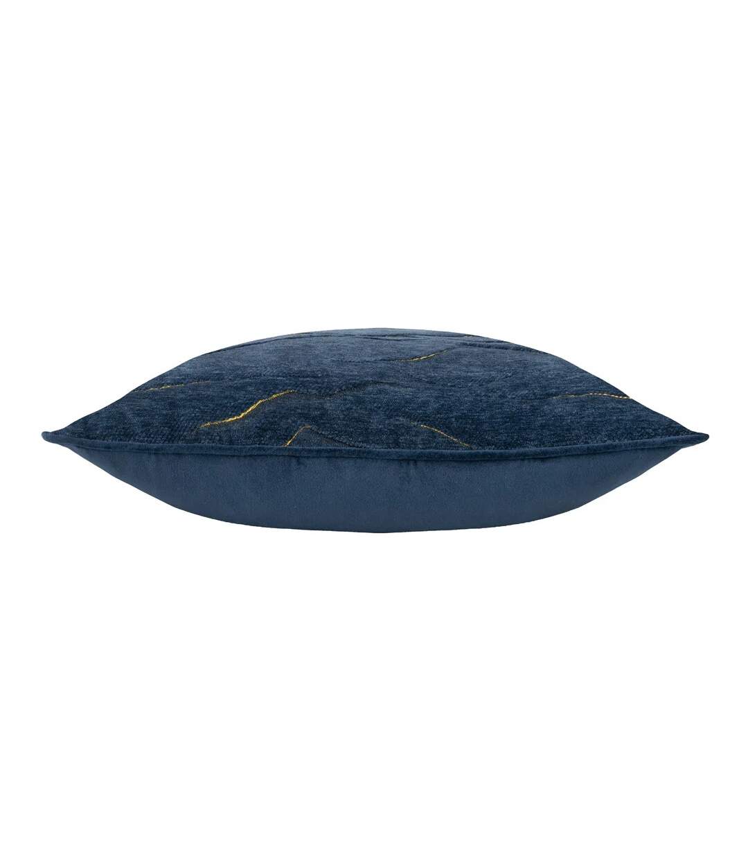 Stratus piping detail jacquard cushion cover 45cm x 45cm navy Paoletti-3