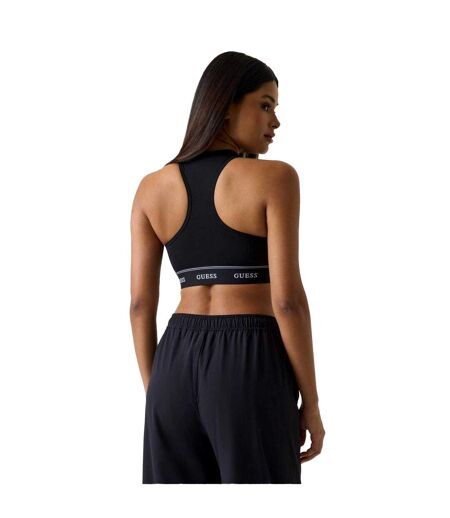 Womens/ladies Alba Stretch Jersey Bralette Jet Black Guess