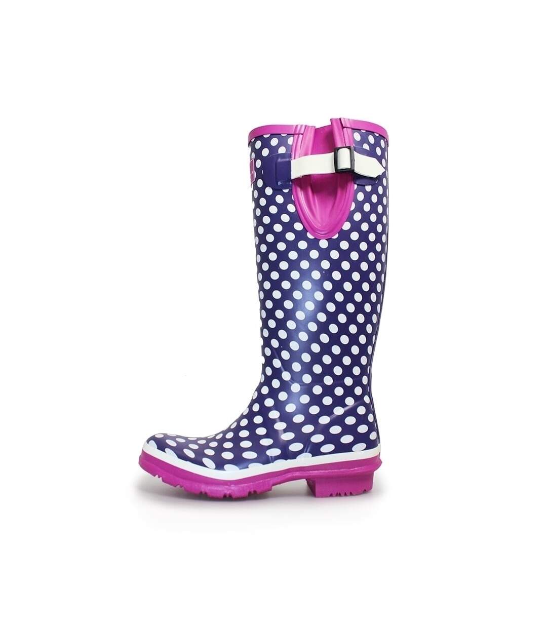 Bottes de pluie femme violet / rose foncé / blanc Lunar-2