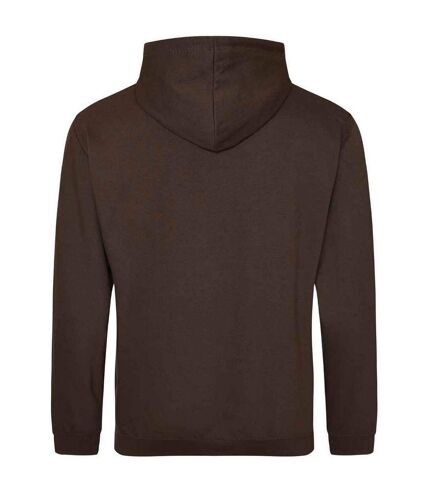 Sweat à capuche college adulte marron foncé Awdis Awdis