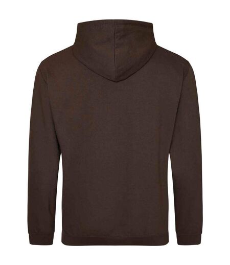 Sweat à capuche college adulte marron foncé Awdis Awdis