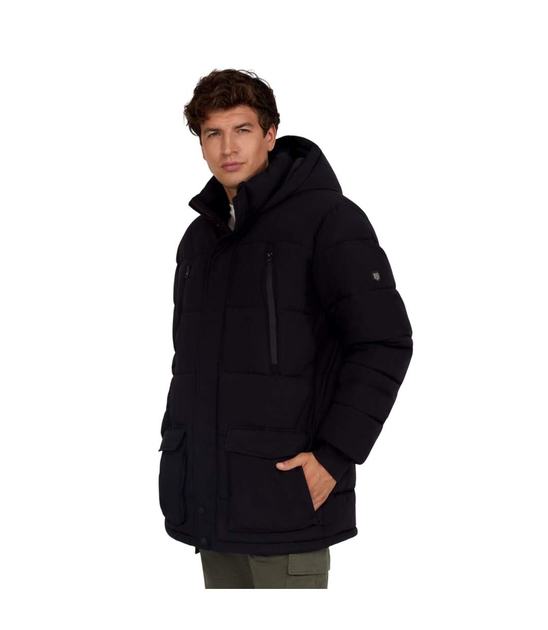 Parka Motif/style Uni Homme Noir Minoti-1