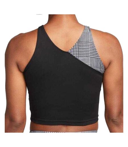 Débardeur Noir/Gris Femme Nike Crop Tank - L