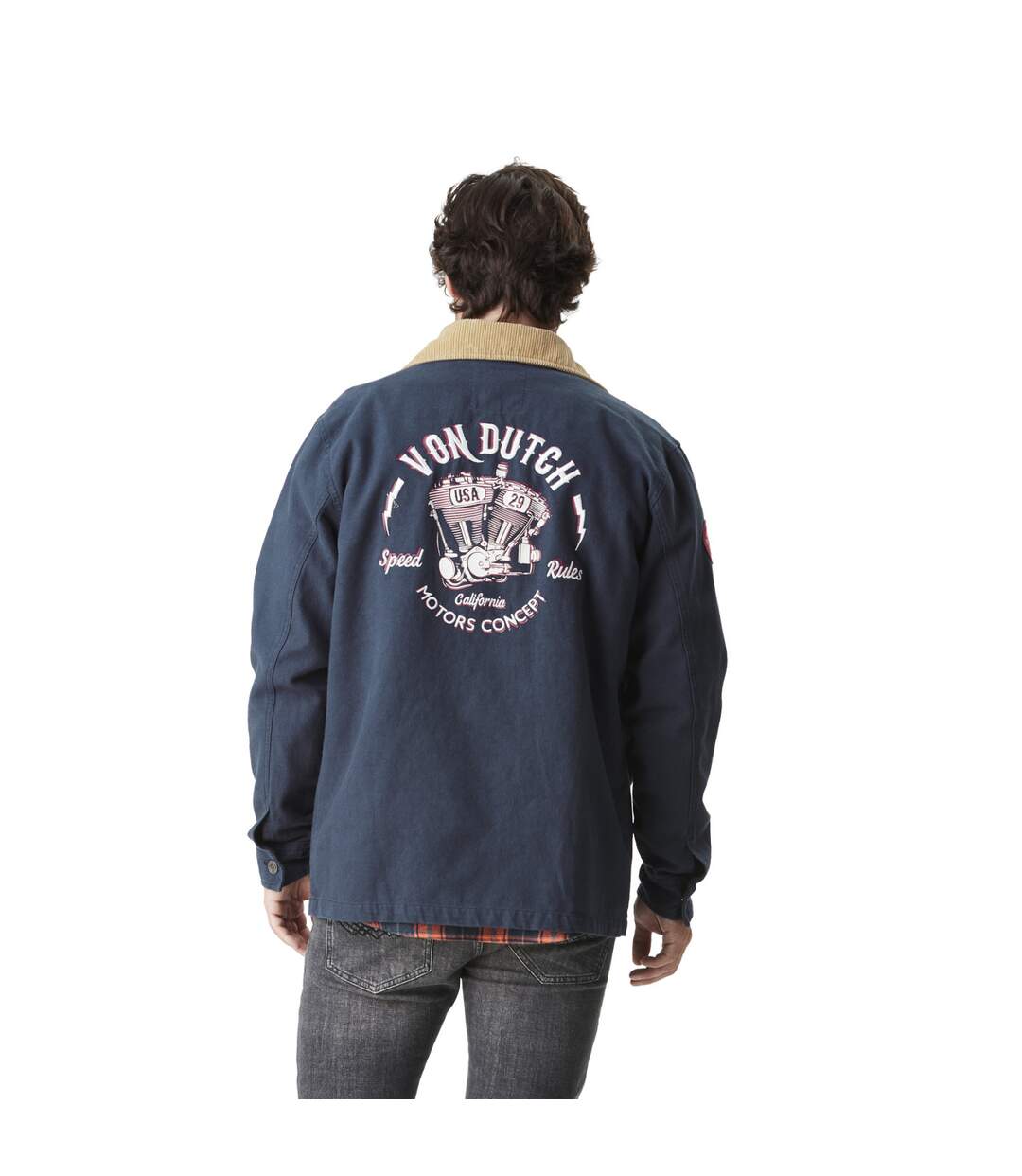 Veste homme garage avec logo et badge en coton Will Vondutch-3