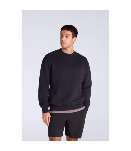Mens Jonah Organic Sweatshirt Black Animal