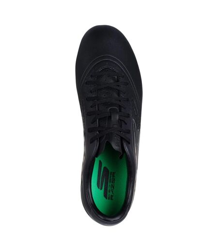 Mens Razor 1.5 Academy Firm Ground Football Boots Black Silver Skechers