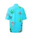 Mens Virgil Leaves Relaxed Fit Shirt Blue Off White-3