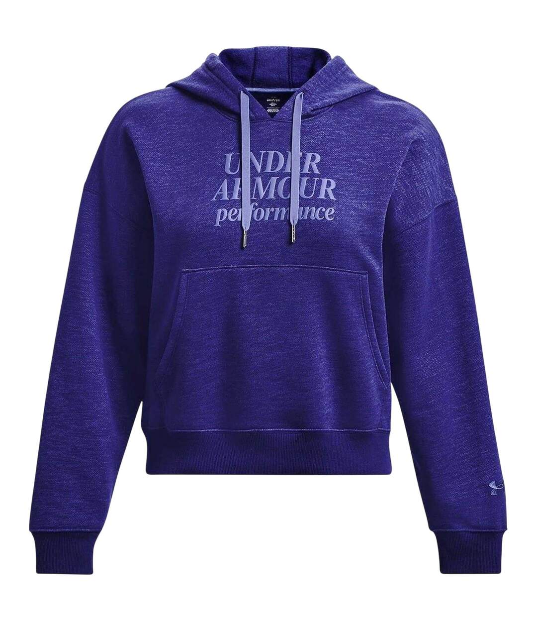 Sweat À Capuche Essential Script Femme Bleu Under Armour-2