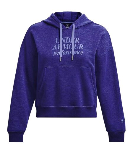 Sweat À Capuche Essential Script Femme Bleu Under Armour