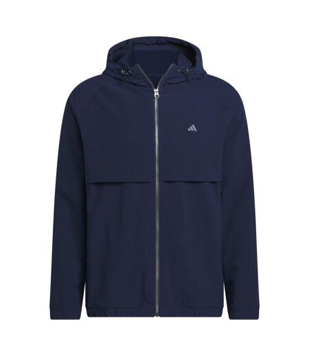 Mens Go-to Logo Full Zip Jacket Navy Adidas