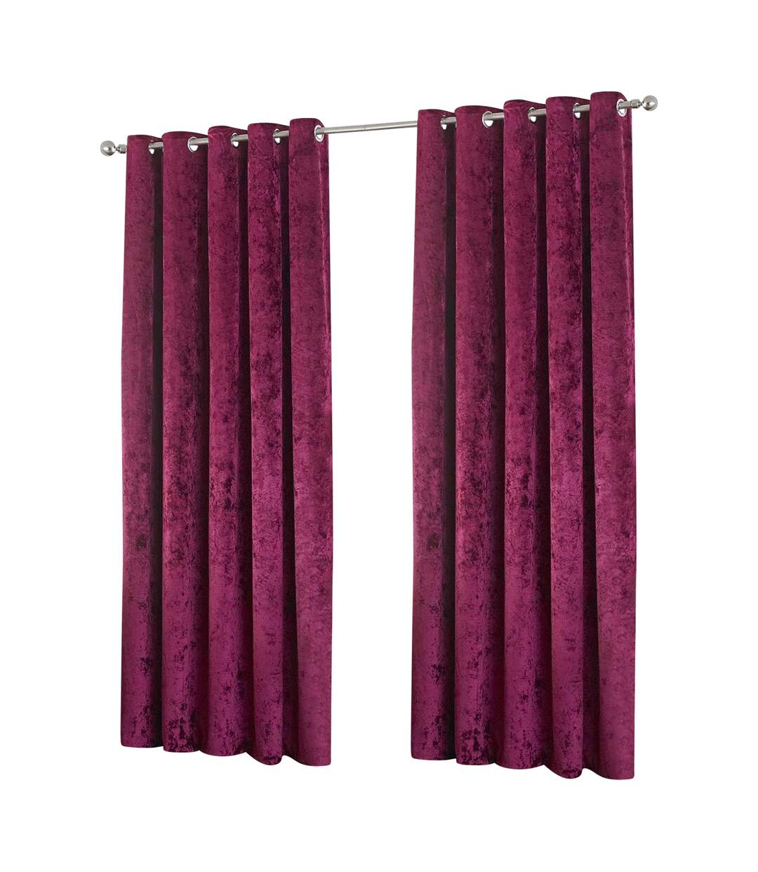 Riva  verona eyelet curtains 66 x 90in wine Paoletti-1