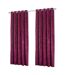 Riva  verona eyelet curtains 66 x 90in wine Paoletti-1