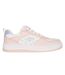Baskets Sport Court Femme Blanc Cassé Rose Skechers-3
