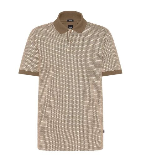 Mens Hparlay Tailored Polo Shirt Beige Boss