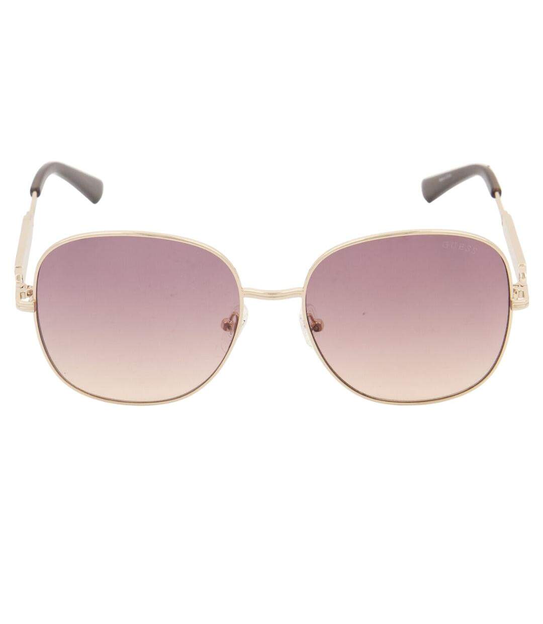 Lunettes De Soleil Motif Fumé Dégradé Femme Taille Unique Jaune Or Guess-1