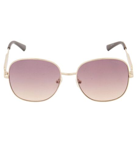 Lunettes De Soleil Motif Fumé Dégradé Femme Taille Unique Jaune Or Guess