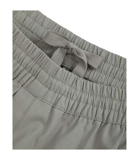 Womens/ladies comfort cotton shorts pale green Animal