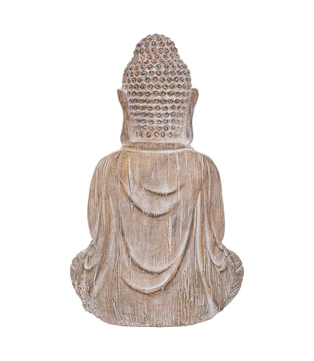 Statuette Déco Bouddha Effet Bois 45cm Lin-3