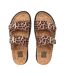 Sandales Motif/style Léopard Femme Beige Noir Biba-3