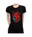 T-shirt Samurai Femme Noir Cyberpunk 2077-1
