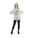 Disney Femme/Ladies - T-shirt boyfriend en coton avec étoiles de la Fée Clochette (Gris sportif) - UTBI46460-4